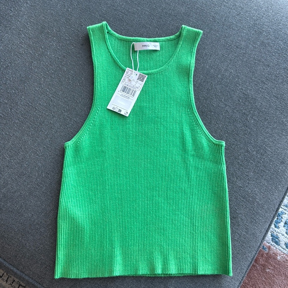 NWT Mango Green tank top M